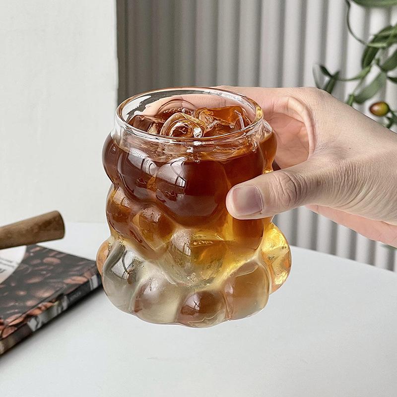 Grape Shaped Glass, High Borosilicate Glass With Juice Milk Cup, Simple Thickened High Temperature Resistant Glass