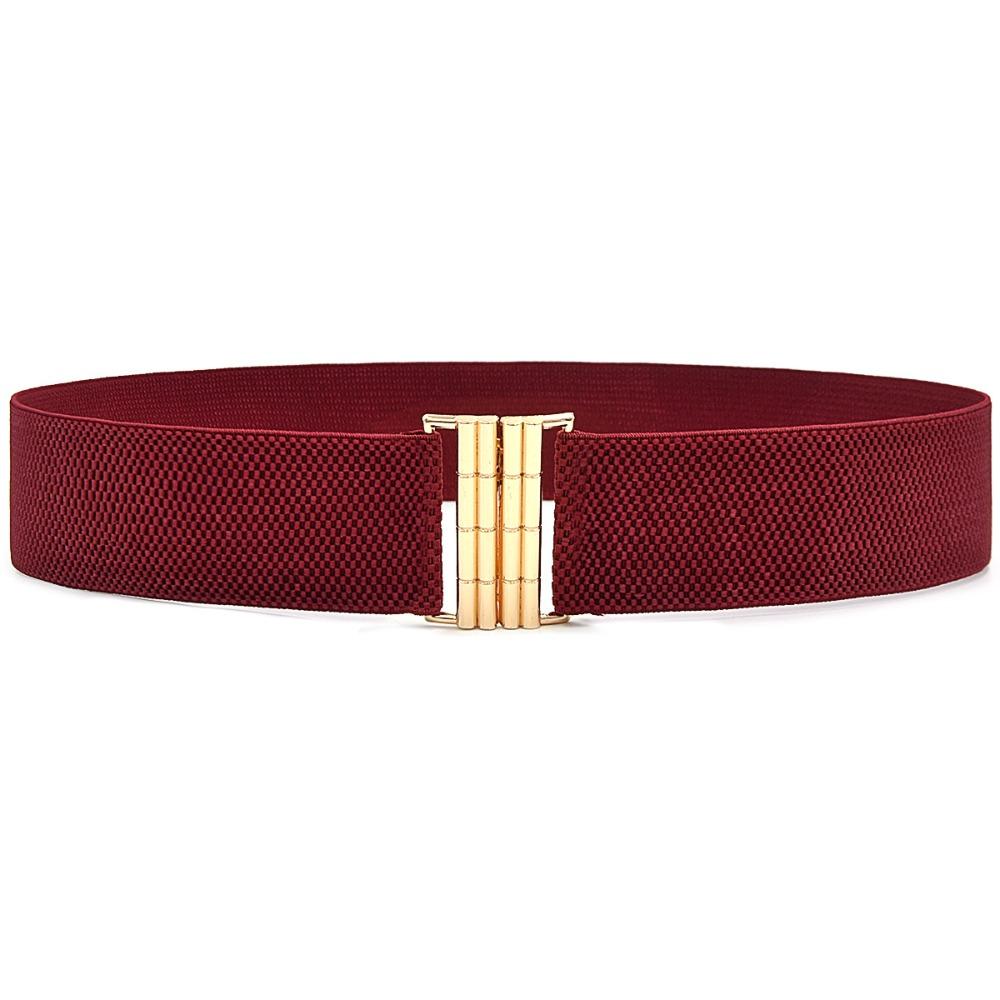 Wide Stretch Waistband Solid Color Waist Belts Exquisite Waist Strap Women