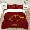 3pcs Bedding Set Harry Potter Includes 1 Comforter + 2 Pillowcases, Without Pillow Inserts, Soft Comfortable, Lightweight Breathable, Printe