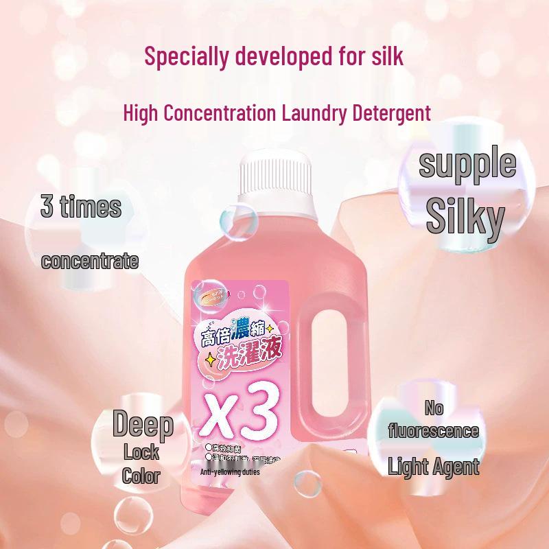 Wool & Cashmere Luxury Silk Fragrance Detergent for Hand-Washable Sweaters & Woolens