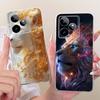 For Realme GT 7 GT7 T 5G Case RMX5061 Cute Lion Fashion Painted Cover Soft Silicone Phone Case For Realme GT 7 Pro GT7T 5G Shell