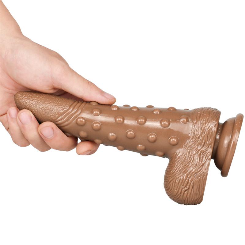 Female Artificial Corn Penis Crystal Transparent Dildo Adult Female Masturbation Stick