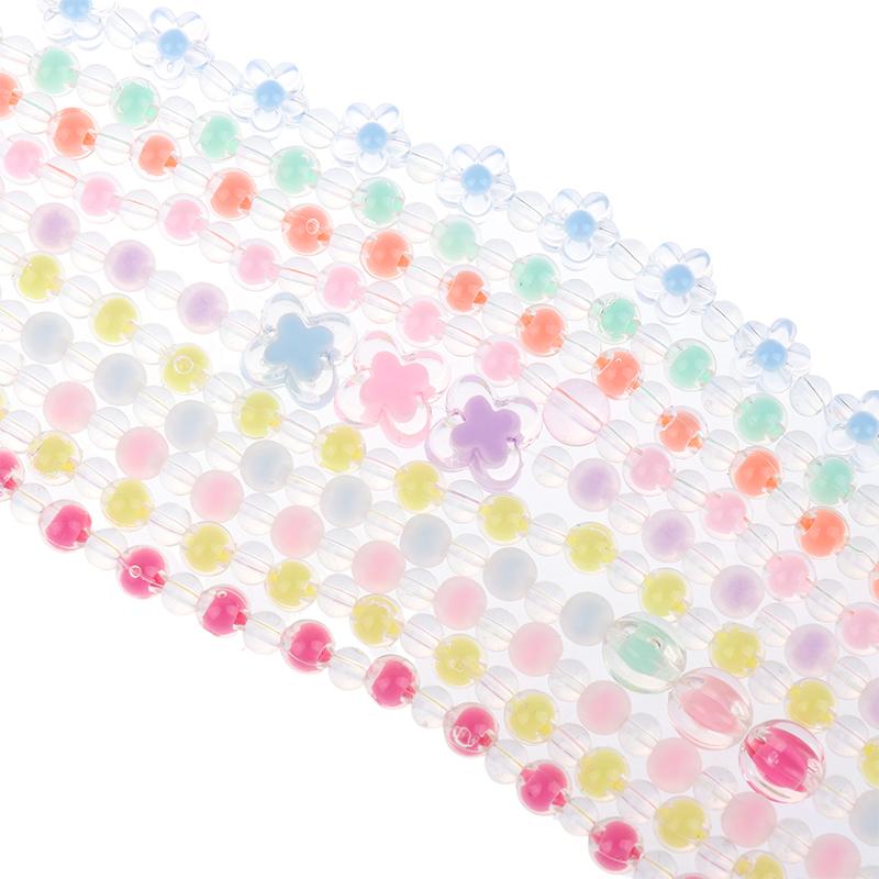 1.2M Crossbody Long Colorful  Beaded Mobile Phone Hanging Chain Mobile Phone Case Lanyard Travel Climbing Rope For Phone