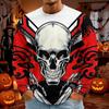 Men's Halloween Long Sleeve T-Shirt Neck Loose Fit Casual Versatile Top
