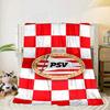 Coperta portatile/morbida con stemma PSV Eindhoven, coperta da letto, adatta per viaggi, campeggio, soggiorni, uffici, divani, regali per tifosi
