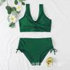 Swimsuit Solid Color Split Swimsuit Bikini Set Underwear Two-piece Set