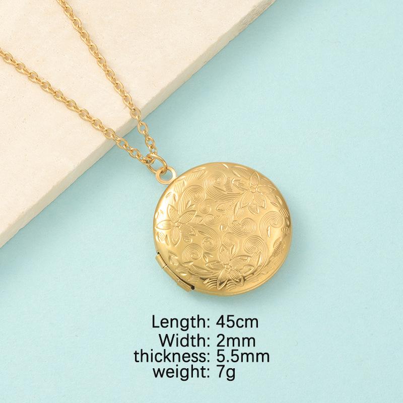 Roestvrij Staal Foto Medaillon Ketting Hart Rond Ovaal Gepersonaliseerde Herinnering Sieraden voor Vrouwen Mannen