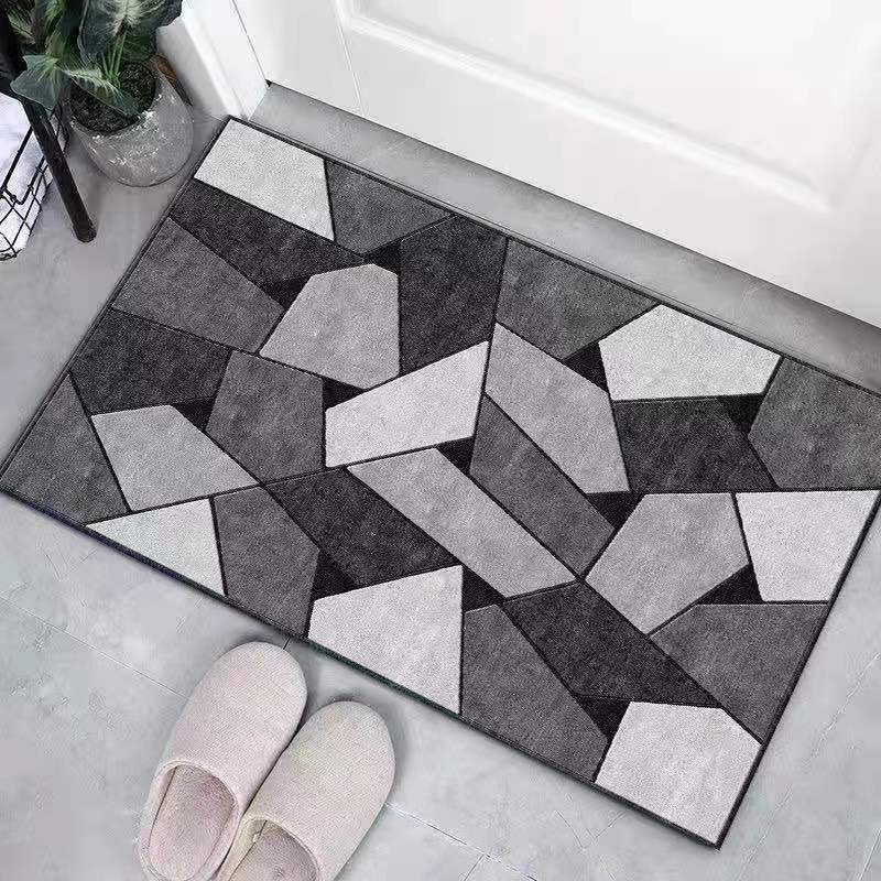Tappeto d'ingresso in velluto di cristallo, Bagno, Camera da letto, Toilette, Cucina domestica Tappetino assorbente per i piedi, Tappeto per porta d'ingresso, Decorazione per la casa
