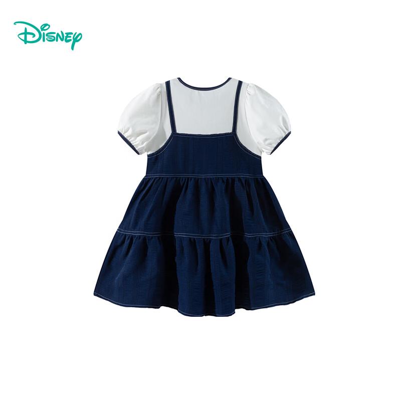 Disney Girls' Faux Two-Piece Puff Sleeve Princess Dress