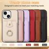 Applicable to iphone15 crossbody organ ring card bag mobile phone case 15pro multi-card all-inclusive bracket case