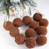 12pcs Plastic Flocked Christmas Tree Ball 6cm Christmas Tree Decorations  Engagements