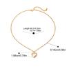 Yori Valentine's Day Gift Heart Love Romantic Pendant Necklace Stainless Steel Golden Collar Jewelry for Women