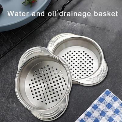 1/2 Adet Konserve Süzgeci Paslanmaz Çelik Ton Balığı Presi Konserve Süzgeci Saplı Bulaşık Makinesinde Yıkanabilir Metal Ton Balığı Presi Kapağı Konserve Süzgeci Konserve Filtreleri