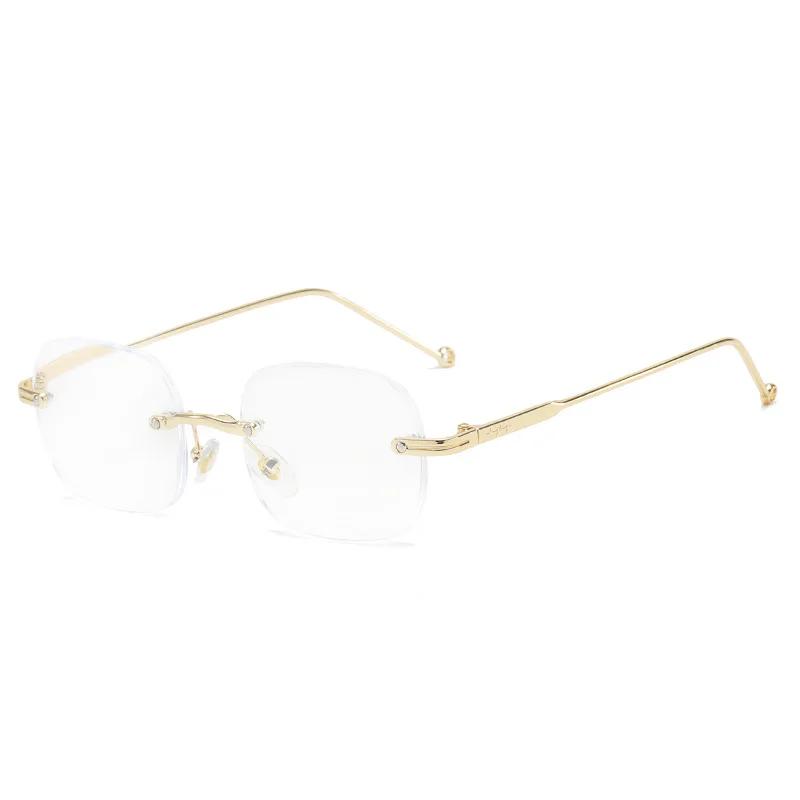 

Сверхлегкие ретро корейские очки для чтения без оправы для пресбиопии для женщин, модные очки для защиты глаз для дальнозоркости 4.0