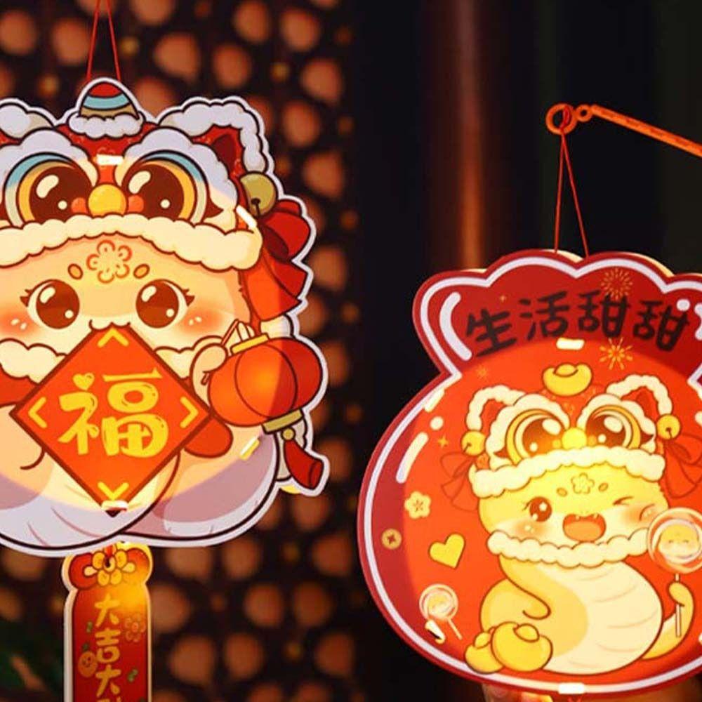 Traditional Chinese Snake Portable Lantern Paper Spring Festival Lantern Home New Year Decoration