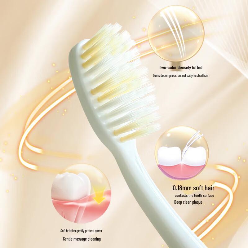 Saky Jiyue Dual-Effect Cleaning Toothbrush (6-Pack)