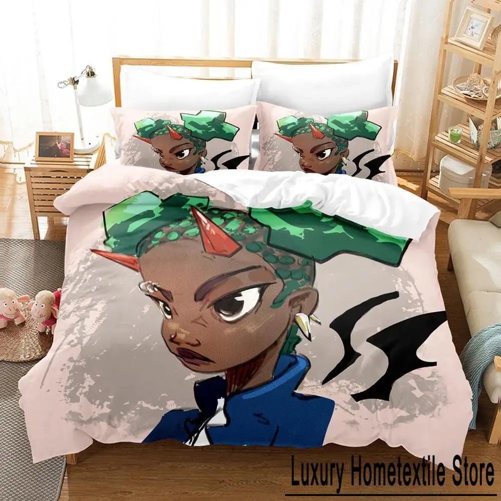 

New Wendell & Wild Comedy Bedding Set Single Twin Full Queen King Size 3D Anime Bed Duvet Cover Sets for Adult Kid Bedroom 70x133cm 2pcs