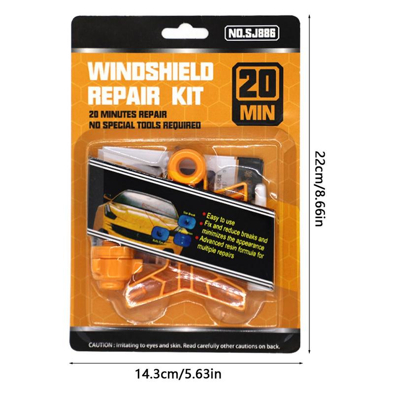 Windshield Repair Kit Quick Fix Car Cracked Glass Windscreen Repair Tool Resin Sealer DIY Auto Window Screen Polishing Portable
