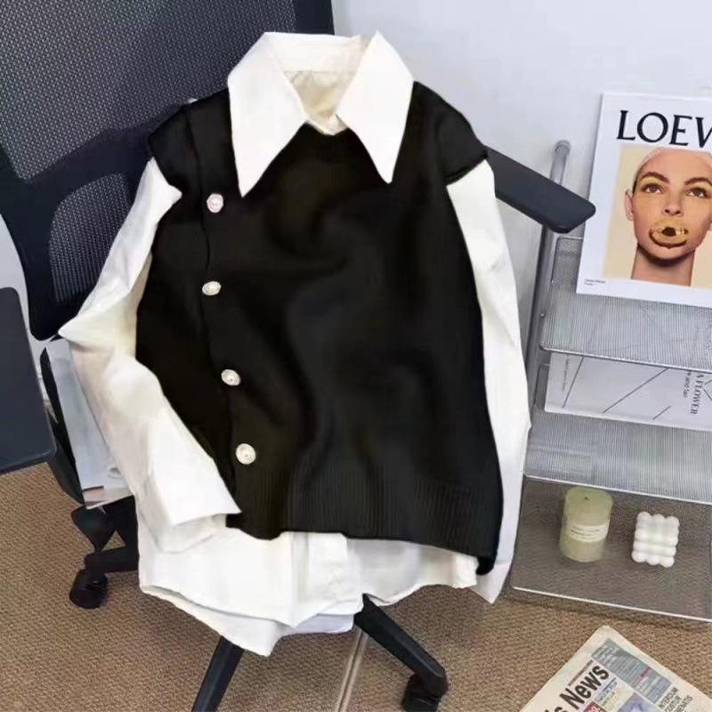 Костюм-двойка из трикотажного поло карамельного цвета — весенний тренд 2024 года Black Vest Only