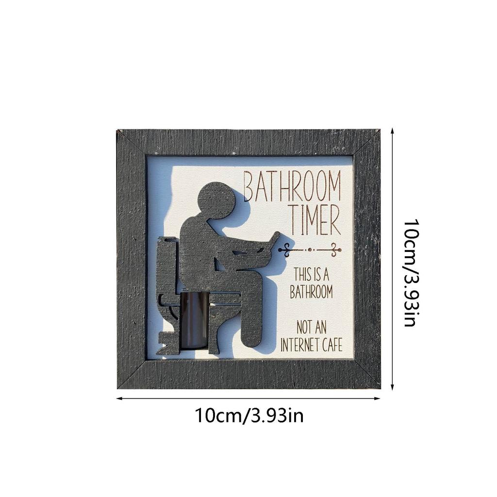 Bathroom Decoration Funny Stool Toilet Ornaments Bathroom Timer Home Decoration Pendant Timer For Men Husband Dad Funny Gift