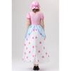 Cosplay Halloween adult costume, anime cartoon image pink polka dot princess cosplay performance costume shepherd girl