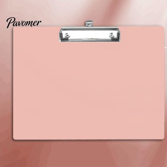Strong Clamping Clipboard A4 Letter Size Plastic Clipboard, Hard Board with Low Profile School Clip, Lightweight Solid Color for Office Classroom