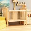 Realistic Baby Dollhouses Miniature Furniture 4.5inch Wooden Cradle Bed For 1/12 Scale Dollhouses Scene Decoration