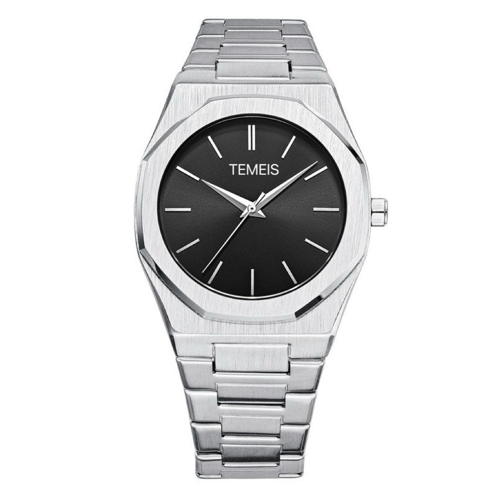 Temeis Waterproof South East Asia Watch Men S Women S Watch Simple Quartz Stainless Steel Large Dial