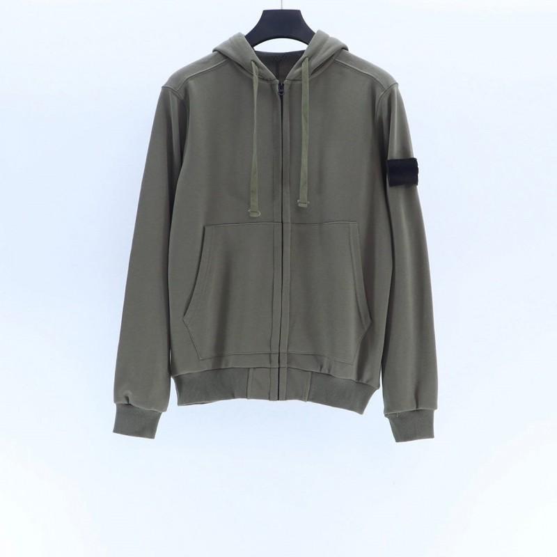Basic Plain Hooded Sweatshirt Men Women 360g Cotton Loose Fit Casual Streetwear