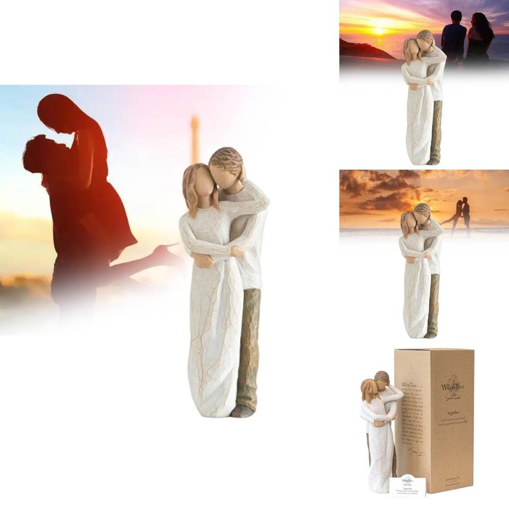 Exquisite Willow Tree Together Harzskulptur Perfekt für Abschlussfeiern und Einweihungen