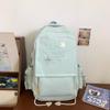 High Value New Junior High School Schoolbag Girls Solid Color Fresh Leisure Travel Backpack Large Capacity Backpack