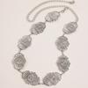 Retro Design Geometric Shape Metal Casual Waist Chain For Vintage Style Women Summer