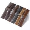 Vintage Oil Wax Leather Watch Strap Pin Buckle Bracelet Universal Cowhide Watchband Accessories 18mm 19mm 20mm 21mm 22mm Belt