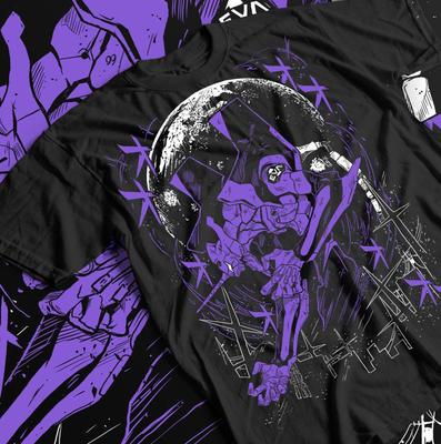 Anime Shirt Neon Genesis Evangelion Eva Unit 01 Japanese Black T Shirt - Unisex Tee, Manga Anime Graphic Tee, Otaku Gift, Geek Shirt,