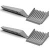 2025 2-Piece Salon Hairdressing Barber Fade Combs with Ergonomic Curved Design for Precise Positioning