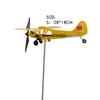 Weather Vane Wind Direction Indicator 3D Metal Airplane Windmill Weatherproof Ornaments for Garden Creative Airplane Weathervane