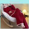 Neujahr Rotes Damen Plüschbär Cartoon Pyjama-Set Mit Dickem Stoff Für Gemütliche Hauskleidung