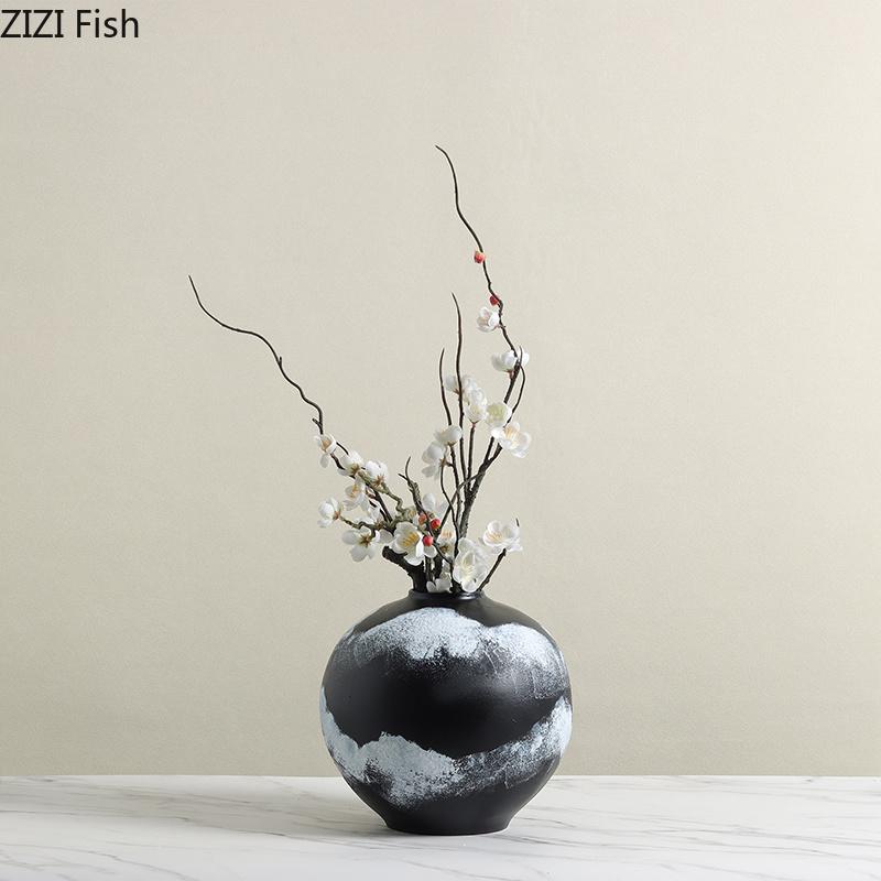 Snow Mountain Clouds and Mists Vase Resin Flower Pots Table Decoration Flowers Arrangement Floral Vases Room Aesthetic Decor