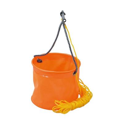 PRO MARINE EVA Invertierter Runder Eimer (mit Seil), 21cm, Zufällige Farben, Himmelblau, Orange, Grün, AEC020-21