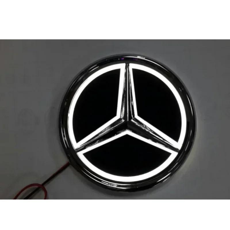 9.5cm for Mercedes Benz S350 S300L S A B C E Class GLA GLK ABS LED Light Car Badge Rear Trunk Emblem Accessories G4J0F