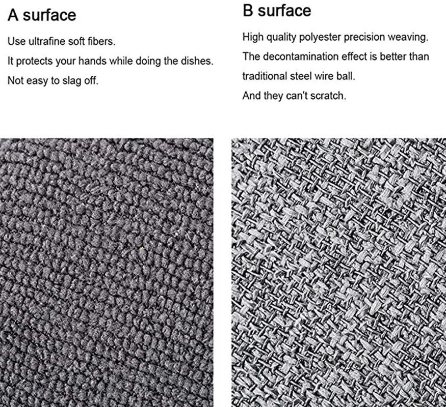 5 st Köksrengöringssvamp för disk Repfri mikrofibersvamp Skrubbare Kök Rengöringsvamp för hemmet Panna Diskmaskin Svamp