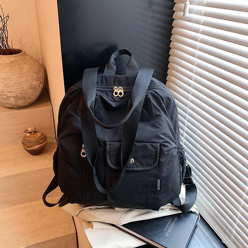 Niche Design Multifunctional Backpack Women's Large Capacity Lightweight Shoulder Bag Versatile Commuter Student School Bag