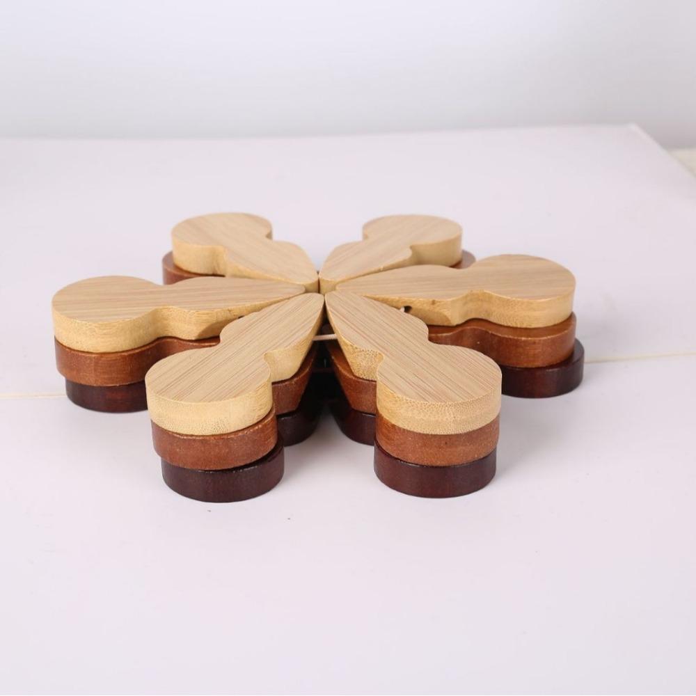 Foldable Placemats Heat Resistant Pot Holder Christmas Tree Coasters  Dining Table