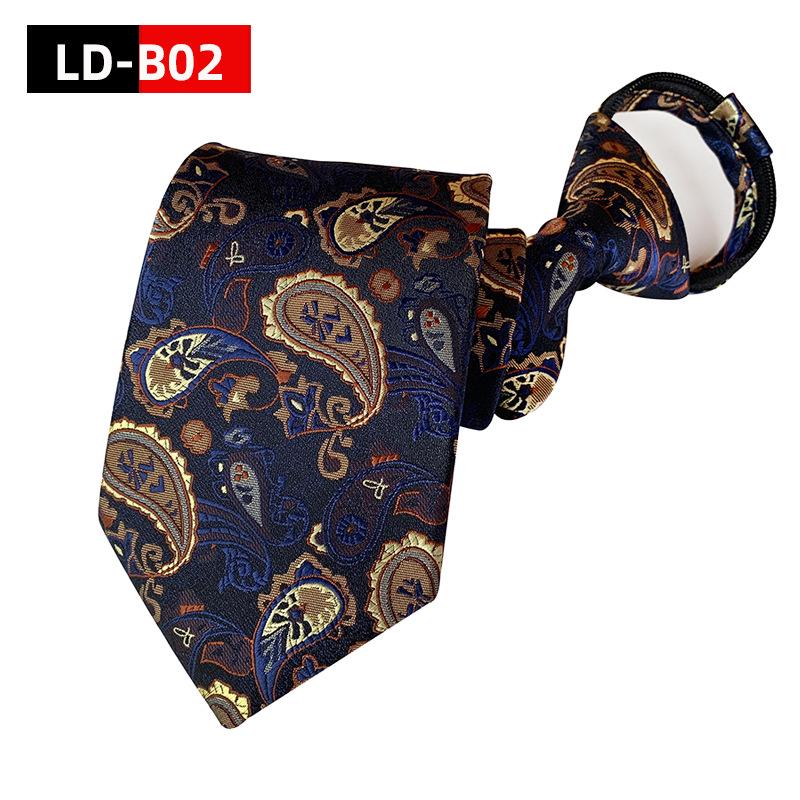 Ruifeng Men s Paisley Zipper Tie with Waist Flower - 2024 Spring Collection