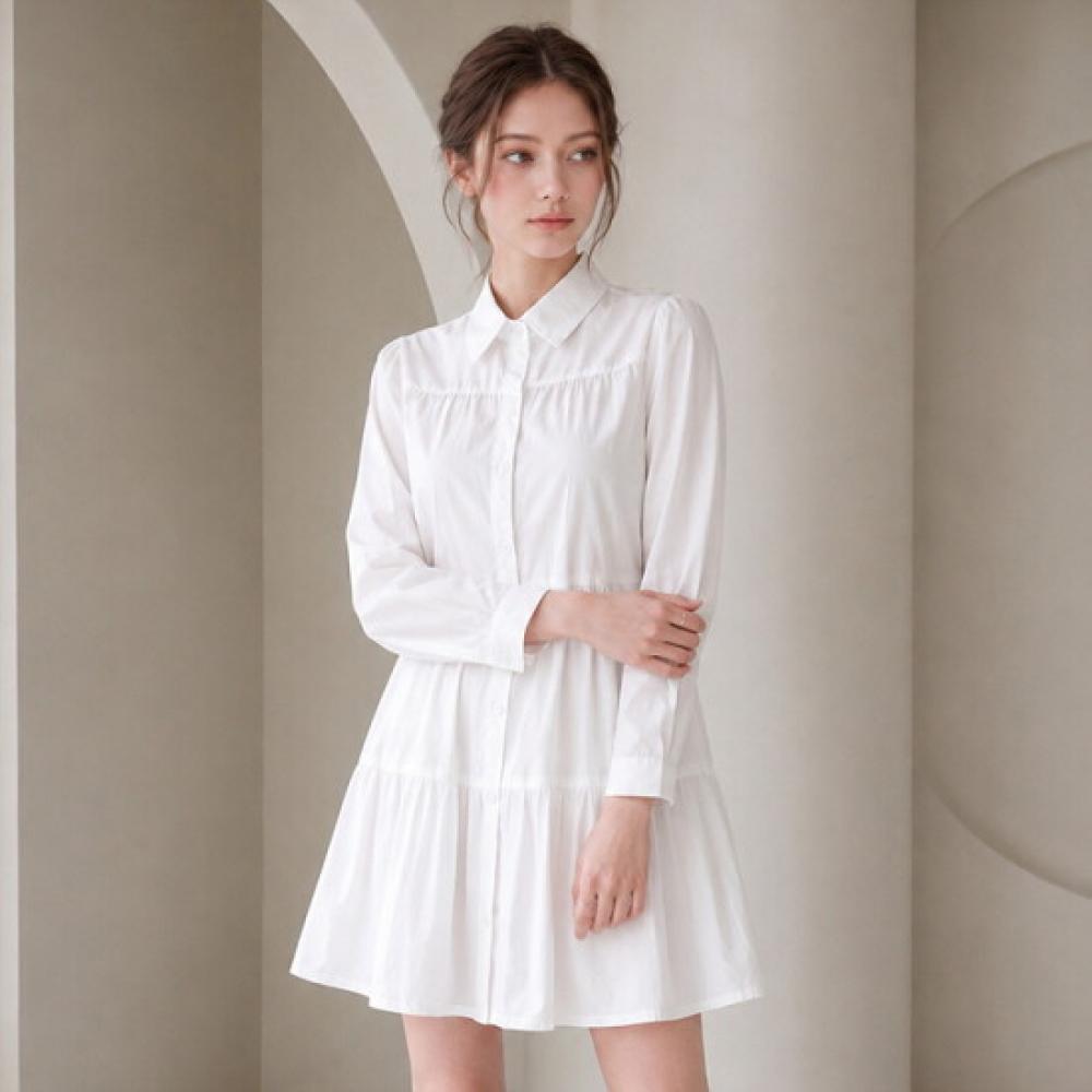 Olivier S cloSet Women S baSic Kang Kang Shirt Collar Mini dreSS O2608op047c