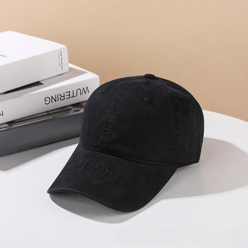 Style Letter Embroidered Cotton Baseball Cap With Sun Protection For Casual Wear