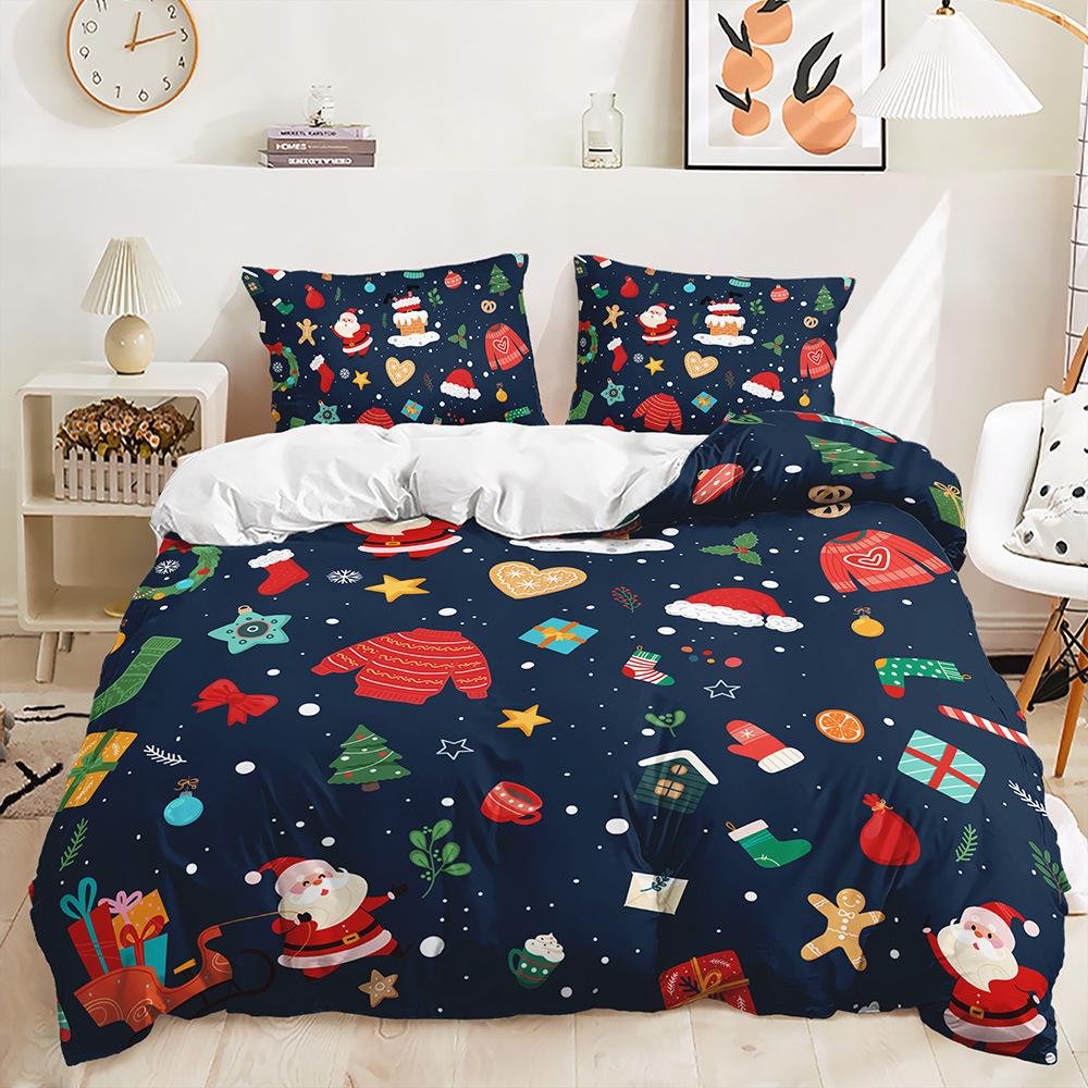 Three-Piece Christmas Quilt Set Two-Piece Bedding Set