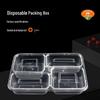 850ml 4-Compartment Disposable Food Containers with Lids