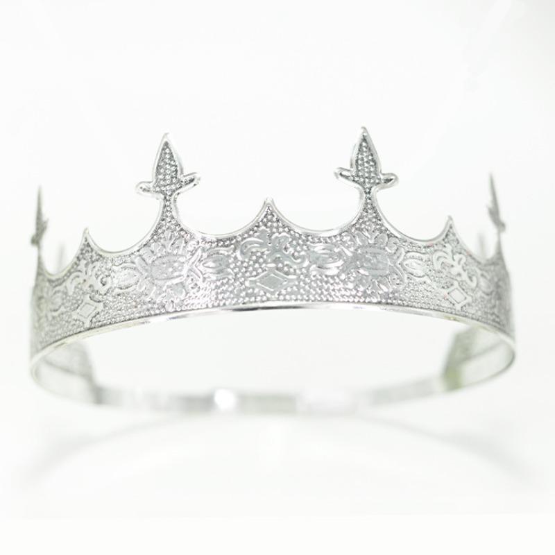Crown Prince Crown Wedding Birthday Ball Party Halloween Decoration Hairpin