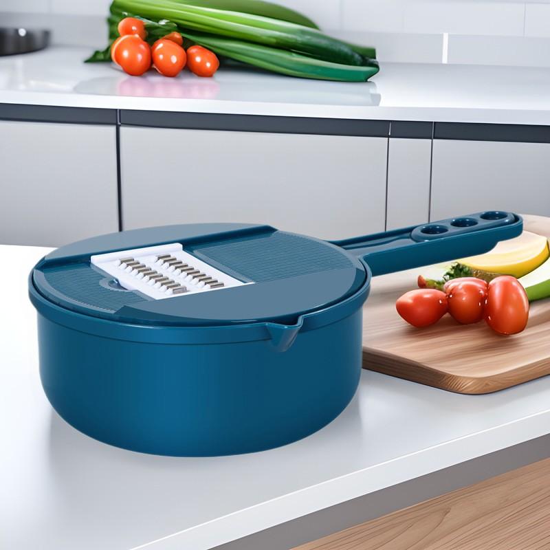 Multifunctional Vegetable Chopper 7 Piece Set Kitchen Household Potato Shredder Radish